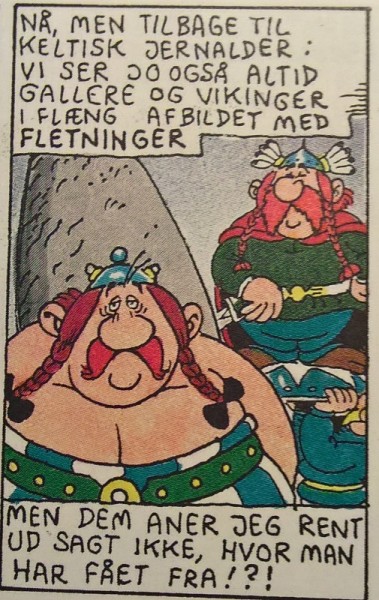 Obelix og høvding Majestix i Danmarks historie for folket. 3 del. Side 20.jpg