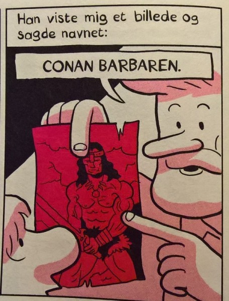 Barbaren Conan i Fremtidens araber. En barndom i mellemøsten 1985-87. Side 32.jpg