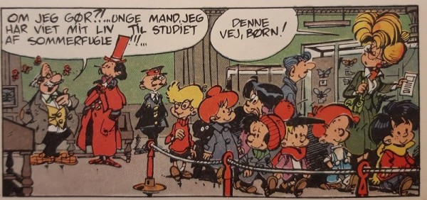Isabelle, Sofie, Benny Bomstærk, Bulder og Stumpen i Doktor Pind 2. Sommerfuglefolkets ø. Side 3.jpg